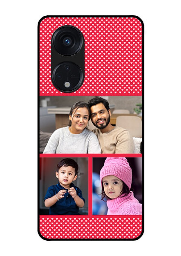 Oppo Reno 8T 5G Personalized Glass Phone Case - Bulk Pic Upload Design