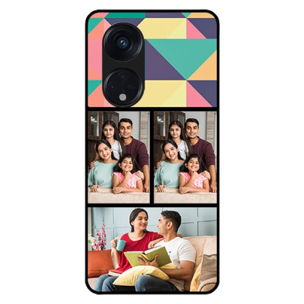 Oppo Reno 8T 5G Custom Glass Phone Case - Bulk Pic Upload Design