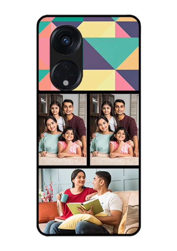 Oppo Reno 8T 5G Custom Glass Phone Case - Bulk Pic Upload Design