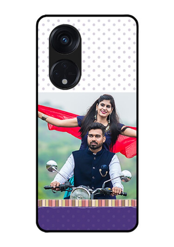 Oppo Reno 8T 5G Photo Printing on Glass Case - Cute Family Design