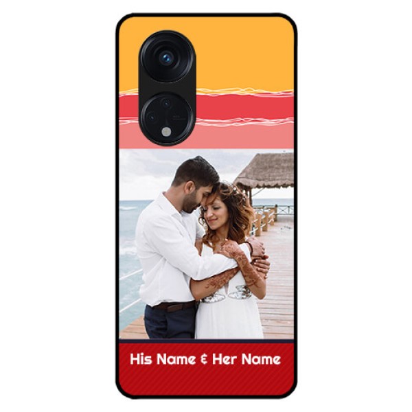 Oppo Reno 8T 5G Custom Glass Mobile Case - Colorful Case Design