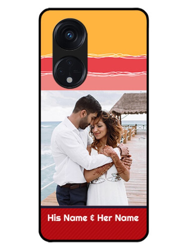 Custom Oppo Reno 8T 5G Custom Glass Mobile Case - Colorful Case Design