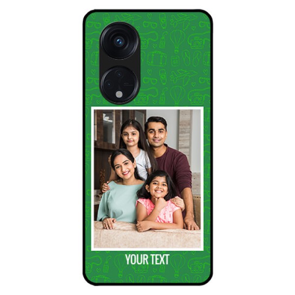 Oppo Reno 8T 5G Personalized Glass Phone Case - Picture Upload Design