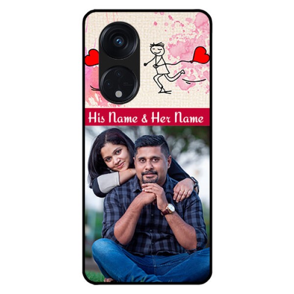 Oppo Reno 8T 5G Photo Printing on Glass Case - You and Me Case Design