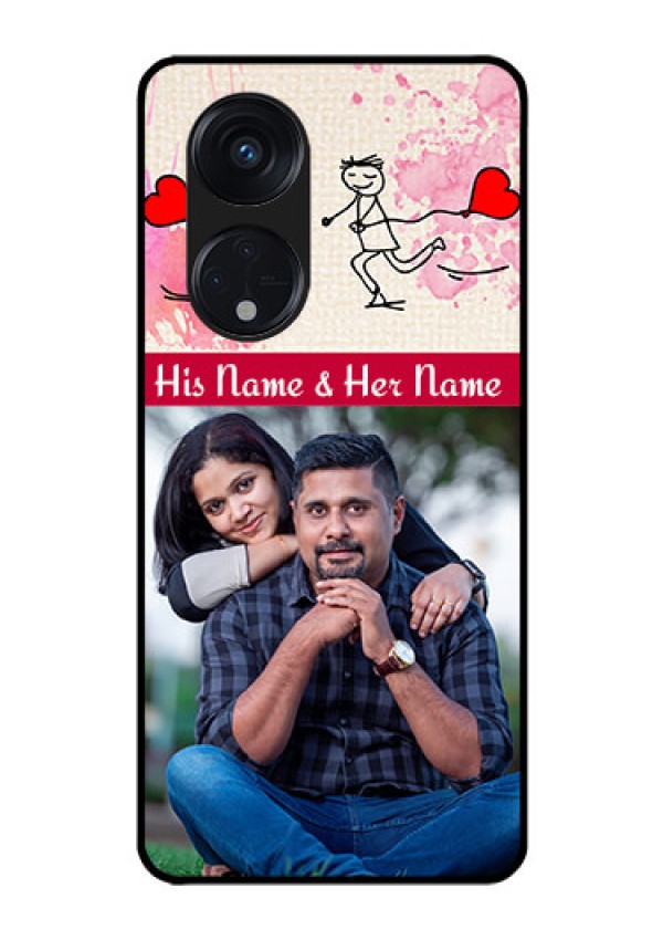 Oppo Reno 8T 5G Photo Printing on Glass Case - You and Me Case Design