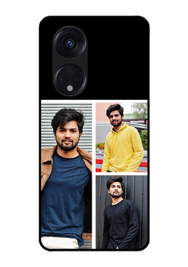Oppo Reno 8T 5G Photo Printing on Glass Case - Upload Multiple Picture Design