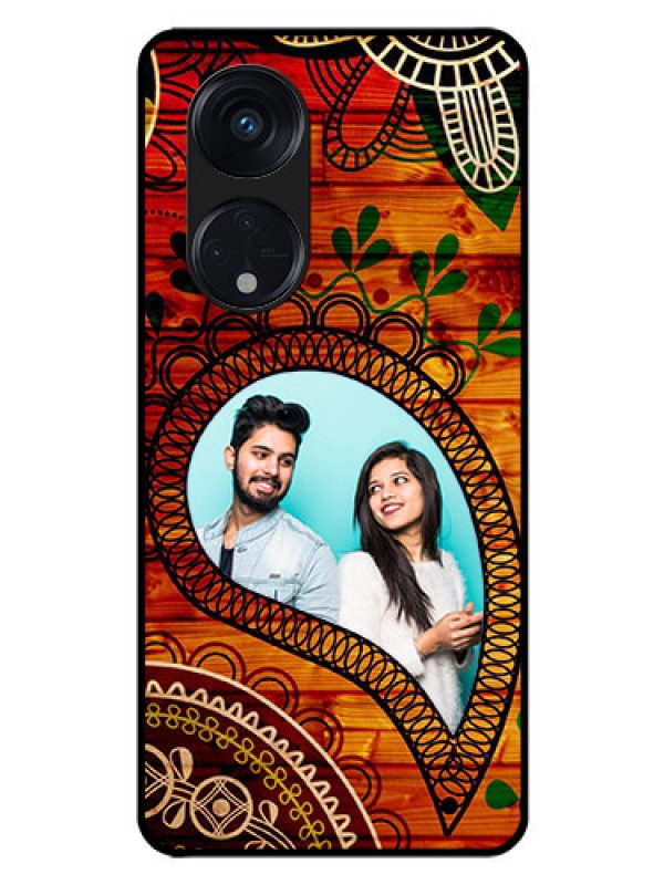 Custom Oppo Reno 8T 5G Personalized Glass Phone Case - Abstract Colorful Design