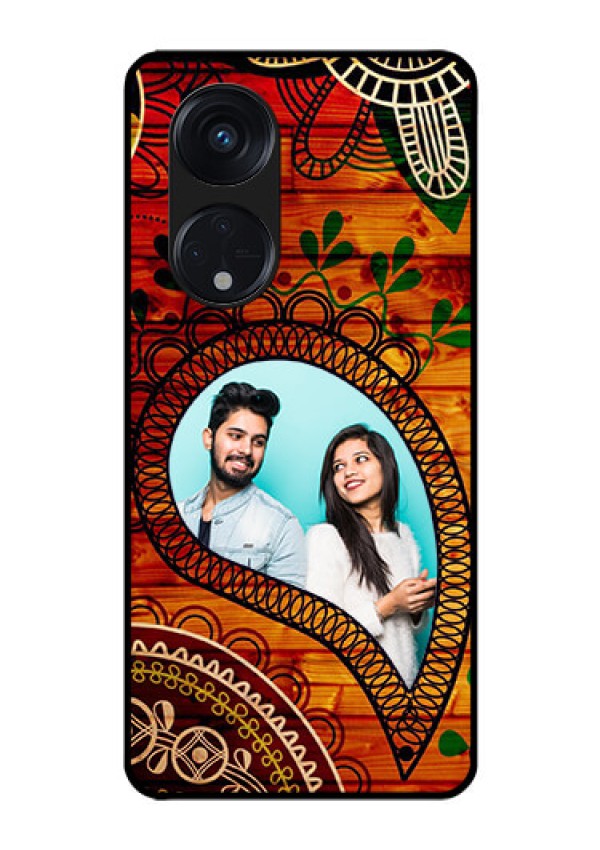 Oppo Reno 8T 5G Personalized Glass Phone Case - Abstract Colorful Design
