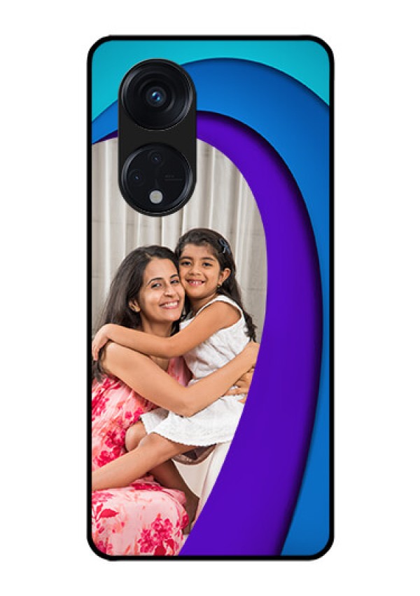 Oppo Reno 8T 5G Photo Printing on Glass Case - Simple Pattern Design