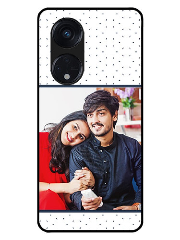 Custom Oppo Reno 8T 5G Personalized Glass Phone Case - Premium Dot Design