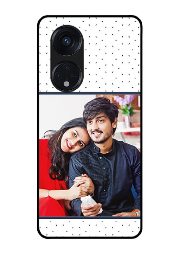Oppo Reno 8T 5G Personalized Glass Phone Case - Premium Dot Design