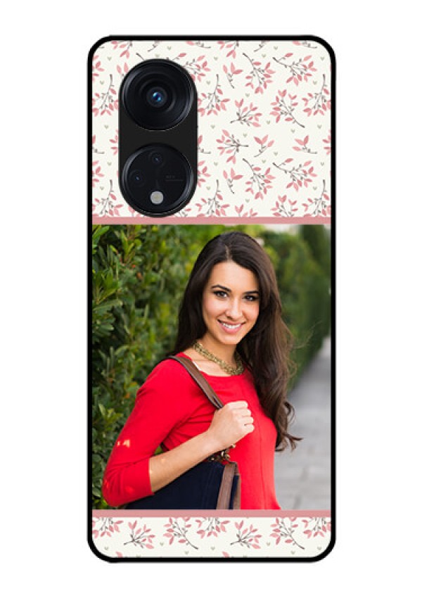 Oppo Reno 8T 5G Custom Glass Phone Case - Premium Floral Design
