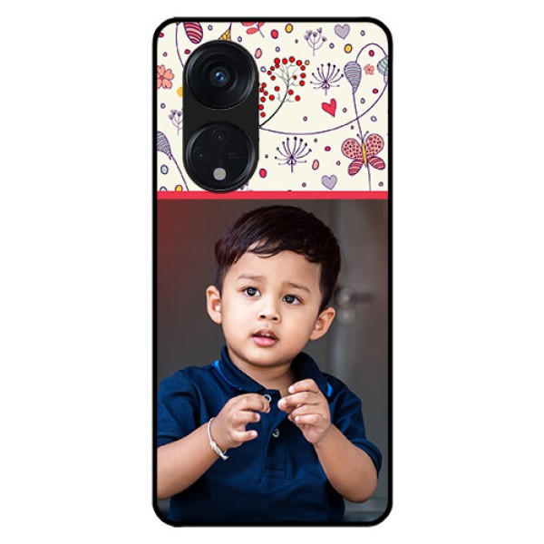 Oppo Reno 8T 5G Custom Glass Mobile Case - Premium Floral Design
