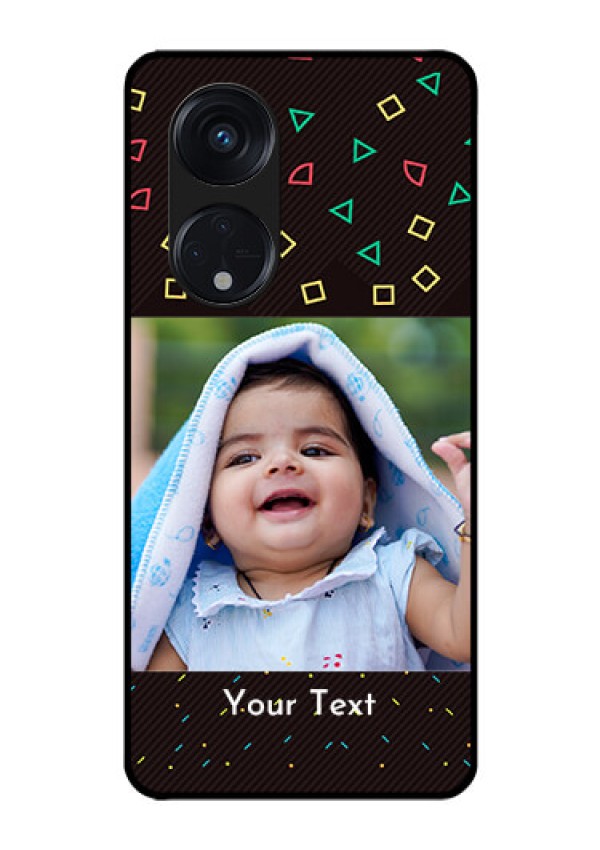 Oppo Reno 8T 5G Custom Glass Phone Case - with confetti birthday design