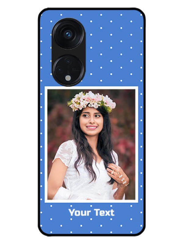 Custom Oppo Reno 8T 5G Photo Printing on Glass Case - Polka dots design