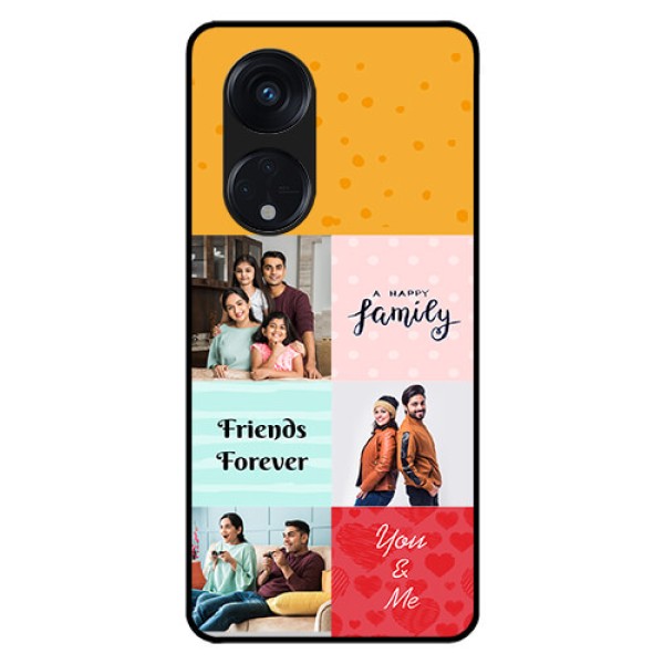 Oppo Reno 8T 5G Personalized Glass Phone Case - Images with Quotes Design