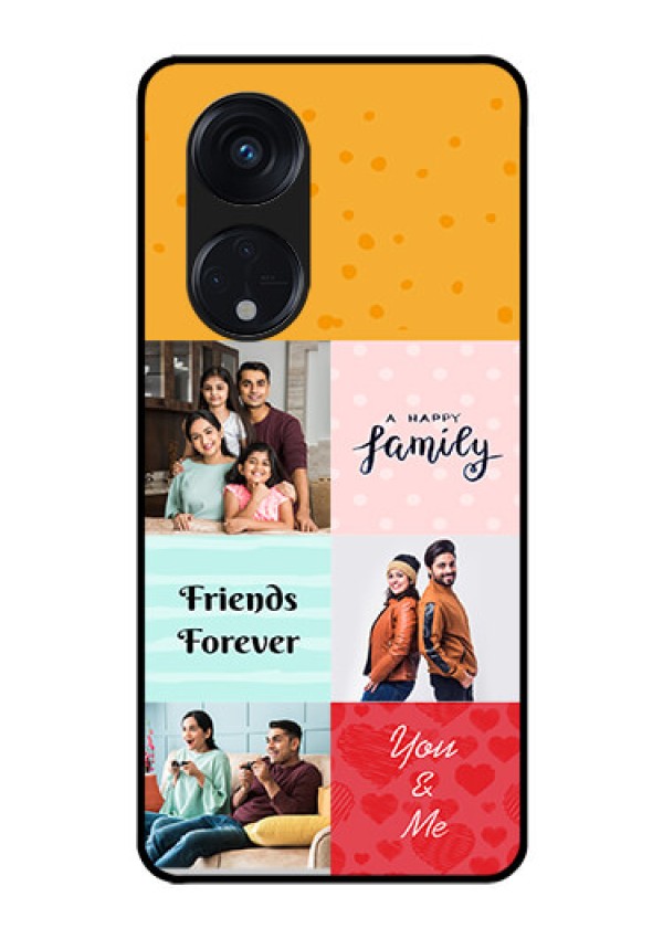 Oppo Reno 8T 5G Personalized Glass Phone Case - Images with Quotes Design