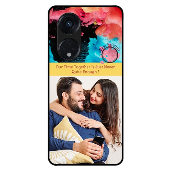 Oppo Reno 8T 5G Custom Glass Mobile Case - Quote with Acrylic Painting Design Oppo Reno 8T 5G Custom Glass Mobile Case - Quote with Acrylic Painting Design
