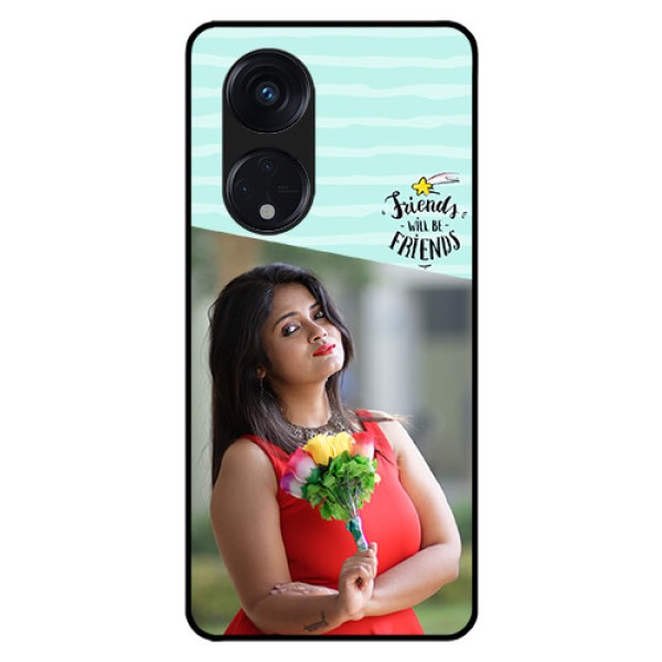 Oppo Reno 8T 5G Custom Glass Phone Case - Friends Picture Icon Design