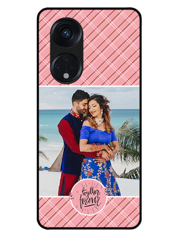 Custom Oppo Reno 8T 5G Personalized Glass Phone Case - Together Forever Design