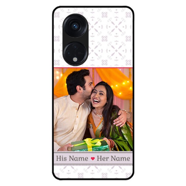 Oppo Reno 8T 5G Custom Glass Mobile Case - with Photo and Ethnic Design