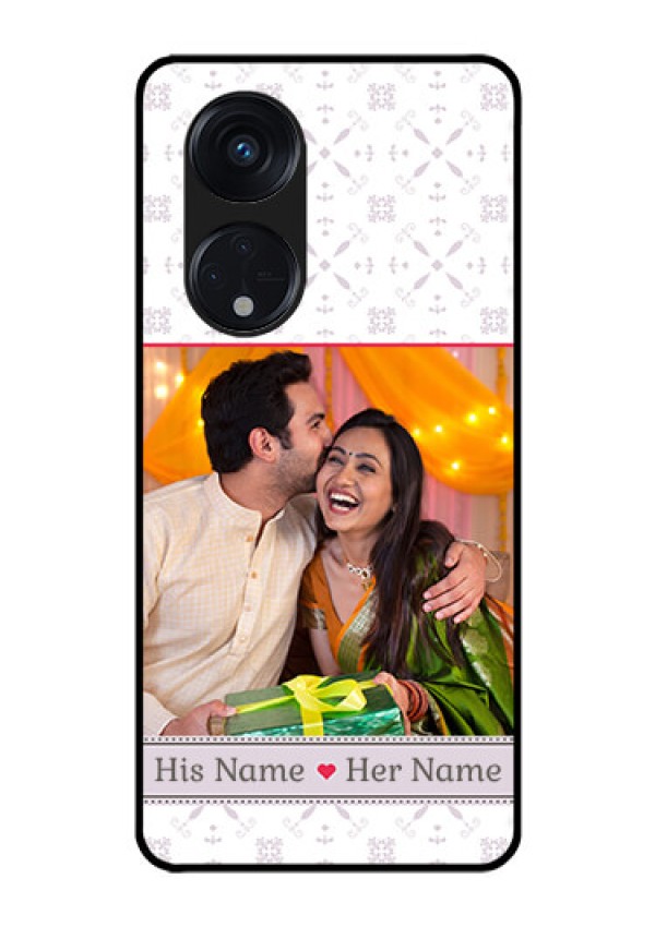 Oppo Reno 8T 5G Custom Glass Mobile Case - with Photo and Ethnic Design