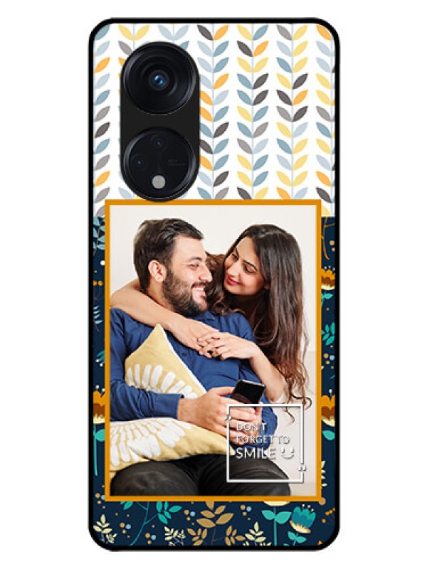 Custom Oppo Reno 8T 5G Custom Glass Mobile Case - Pattern Design