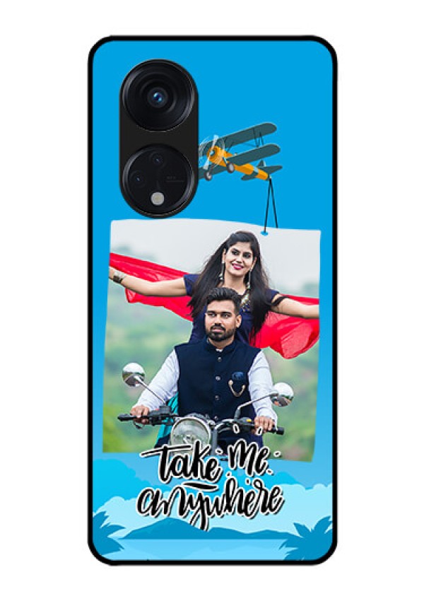 Oppo Reno 8T 5G Custom Glass Mobile Case - Traveller Design