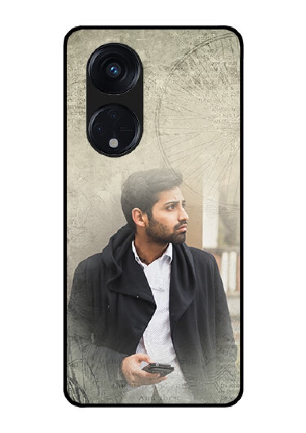 Oppo Reno 8T 5G Custom Glass Phone Case - with vintage design