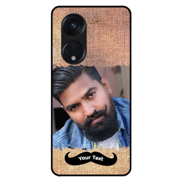 Oppo Reno 8T 5G Personalized Glass Phone Case - with Texture Design