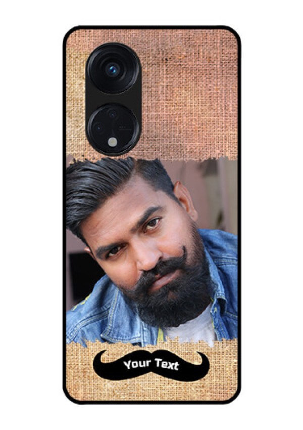 Oppo Reno 8T 5G Personalized Glass Phone Case - with Texture Design