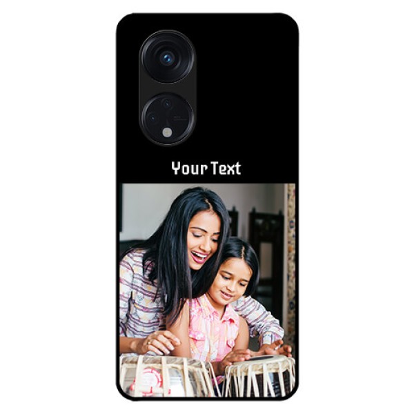 Oppo Reno 8T 5G Photo with Name on Glass Phone Case