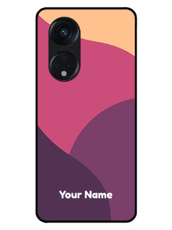 Custom Oppo Reno 8T 5G Custom Glass Phone Case - Mixed Multi-colour abstract art Design