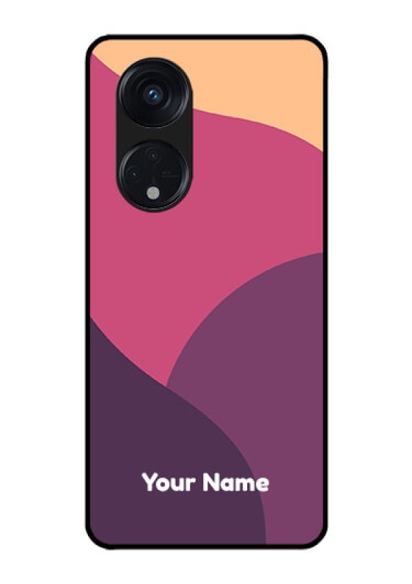 Oppo Reno 8T 5G Custom Glass Phone Case - Mixed Multi-colour abstract art Design