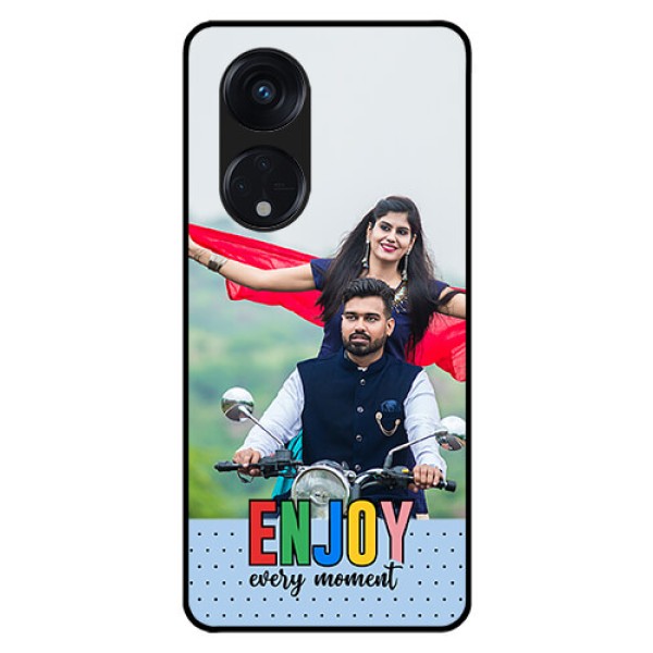 Oppo Reno 8T 5G Photo Printing on Glass Case - Enjoy Every Moment Design Oppo Reno 8T 5G Photo Printing on Glass Case - Enjoy Every Moment Design