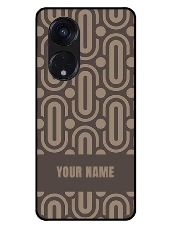 Custom Oppo Reno 8T 5G Custom Glass Phone Case - Captivating Zero Pattern Design