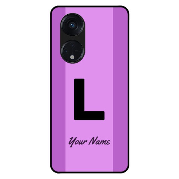 Oppo Reno 8T 5G Custom Glass Phone Case - Tricolor custom text Design Oppo Reno 8T 5G Custom Glass Phone Case - Tricolor custom text Design
