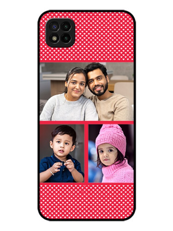 Custom Poco C3 Personalized Glass Phone Case - Bulk Pic Upload Design