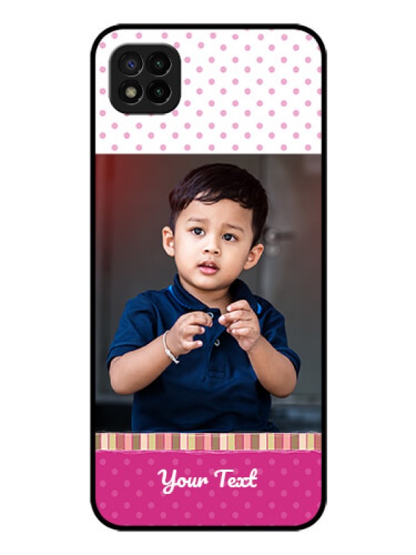 Custom Poco C3 Photo Printing on Glass Case - Cute Girls Cover Design