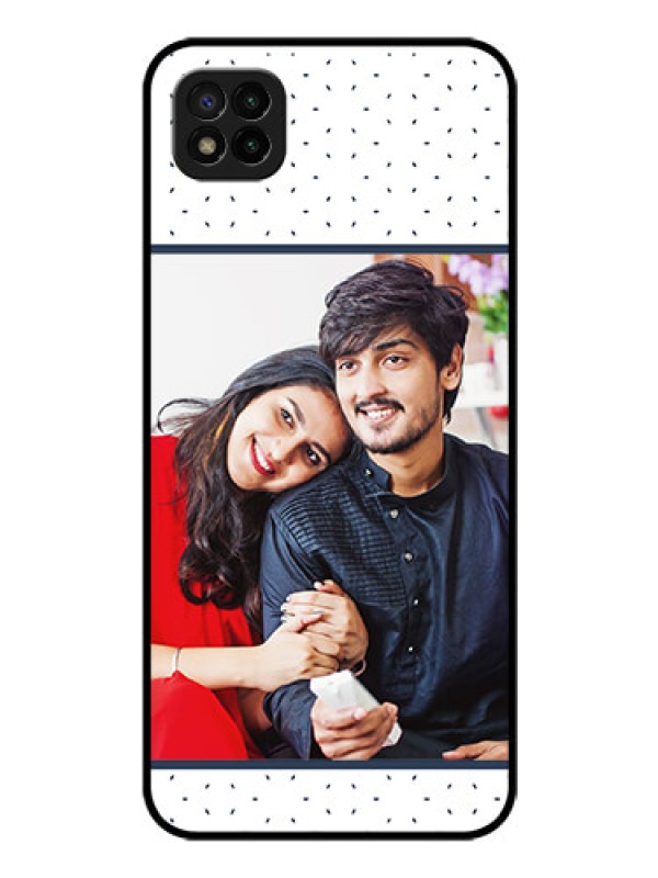 Custom Poco C3 Personalized Glass Phone Case - Premium Dot Design