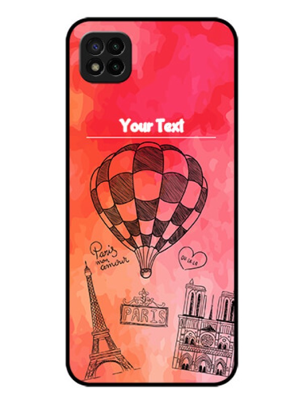 Custom Poco C3 Custom Glass Phone Case - Paris Theme Design