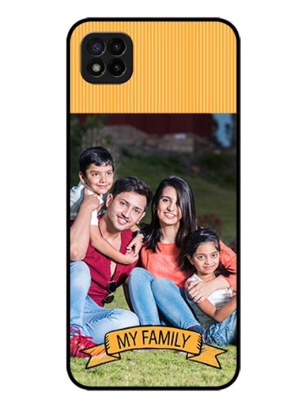Custom Poco C3 Custom Glass Phone Case - My Family Design