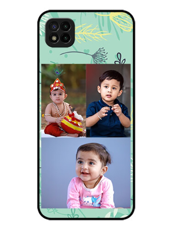 Custom Poco C3 Photo Printing on Glass Case - Forever Family Design