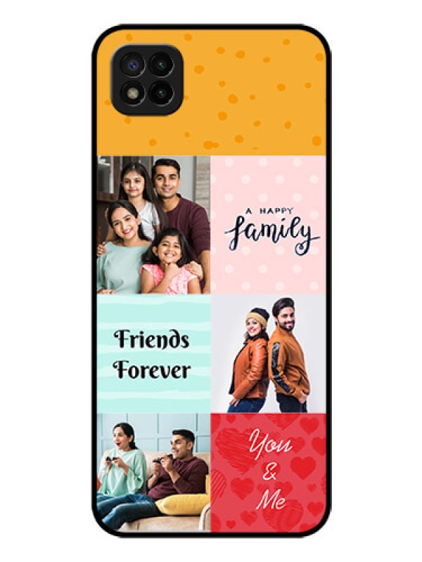 Custom Poco C3 Personalized Glass Phone Case - Images with Quotes Design