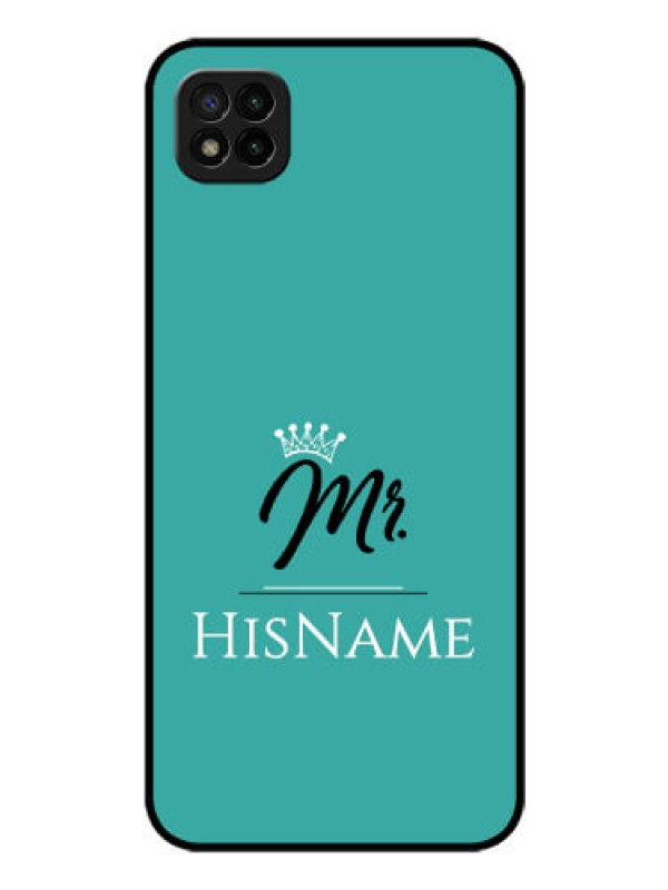 Custom Poco C3 Custom Glass Phone Case Mr with Name