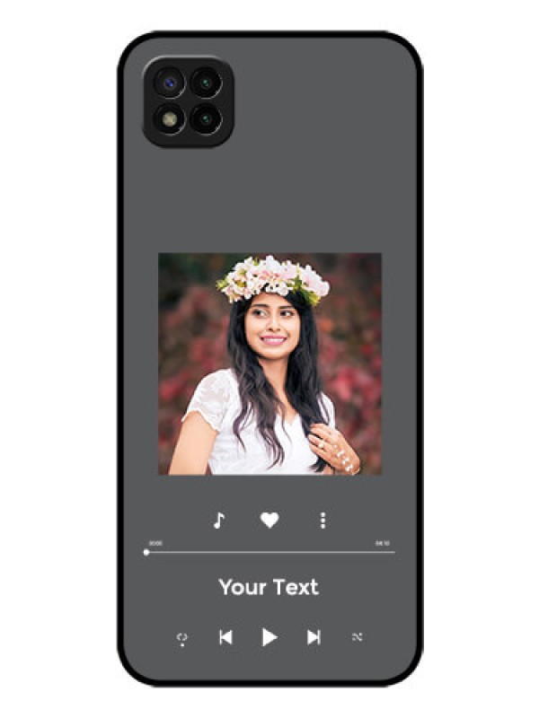 Custom Poco C3 Custom Glass Mobile Case - Play The Music Design