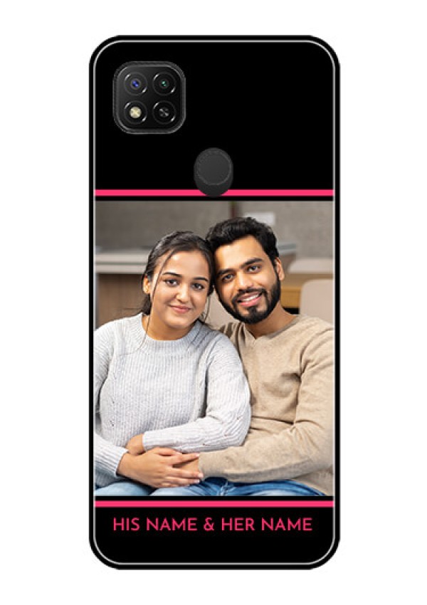 Poco C31 Custom Glass Mobile Case - with Add Text Design