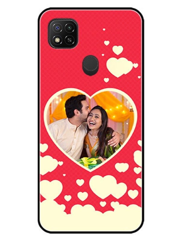 Custom Poco C31 Custom Glass Mobile Case - Love Symbols Phone Cover Design