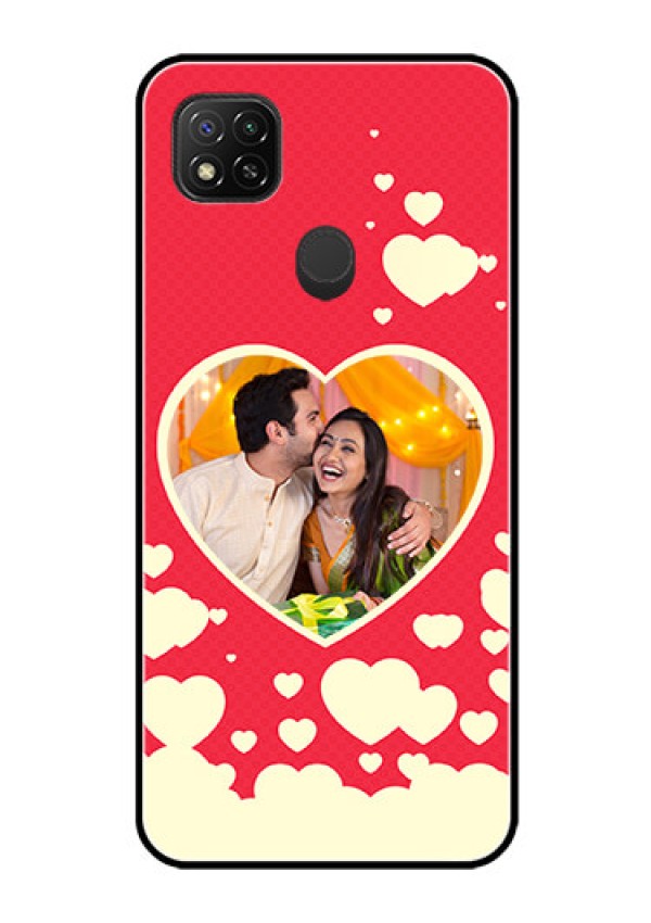 Poco C31 Custom Glass Mobile Case - Love Symbols Phone Cover Design