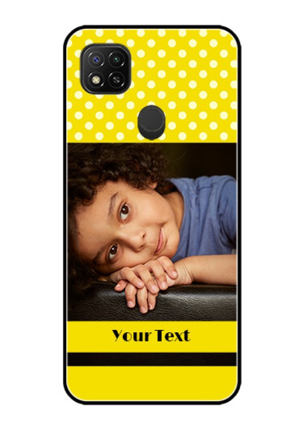 Poco C31 Custom Glass Phone Case - Bright Yellow Case Design
